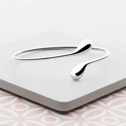 Raindrops Bangle -Silver Store BGL601 01