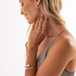 Raindrops Bangle -Silver Store BGL601 02