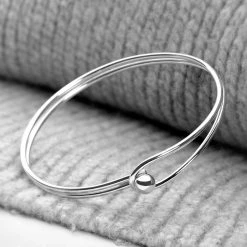Dovetail Bangle -Silver Store BGL642 03