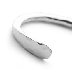 Hammered Signature Bangle -Silver Store BGL714 03