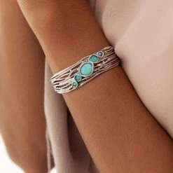 Opal Arc Bangle -Silver Store BGL772 02