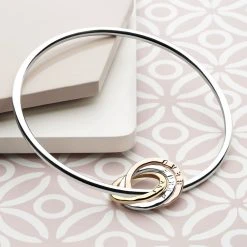 Tri Personalised Name Bangle -Silver Store BGL824 01