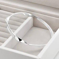 Classic Stream Bangle -Silver Store BGL828 01