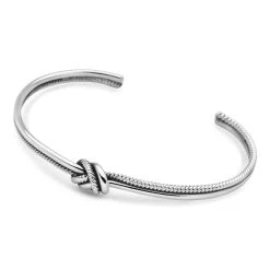 Twisted Knot Bangle -Silver Store BGL844 03