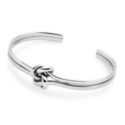 Double Knot Bangle -Silver Store BGL845 03