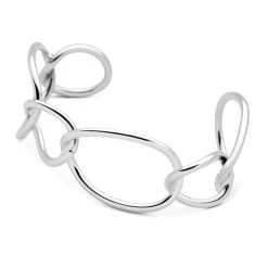 Chain Link Bangle -Silver Store BGL847 03