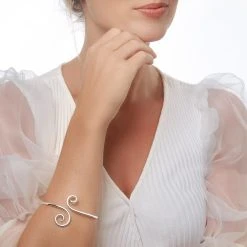 Apolina Bangle -Silver Store BGL857 02
