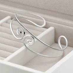 Sweet Safia Bangle -Silver Store BGL861 01
