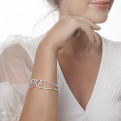 Sweet Safia Bangle -Silver Store BGL861 02