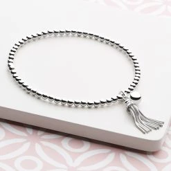 Silver Tassel Bracelet -Silver Store BRC1200 03