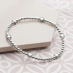 Love Hearts Bracelet -Silver Store BRC1317 01