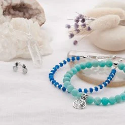 Amazonite Tree Of Life Bracelet -Silver Store BRC1339 03