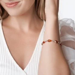 Amber Folly Bracelet -Silver Store BRC1429 02