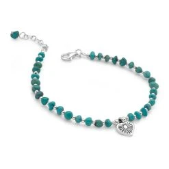 Turquoise Elephant Bracelet Stack -Silver Store BRC1539 02