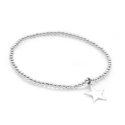 Black Pearl Charm Bracelet Stack -Silver Store BRC1576 03