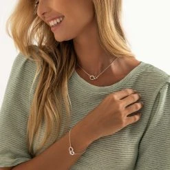 Infinity Links Bracelet -Silver Store BRC1606 02