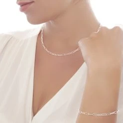 Delicate Cable Link Bracelet -Silver Store BRC1614 02