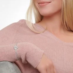 Illuminated Hearts Bracelet -Silver Store BRC1656 02