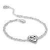 Shimmering Heart Bracelet