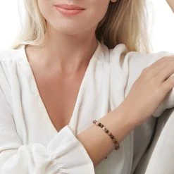 Beaded Tourmaline Bracelet 5 Beaded Tourmaline Bracelet -Silver Store BRC1688 02