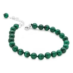 Beaded Malachite Bracelet