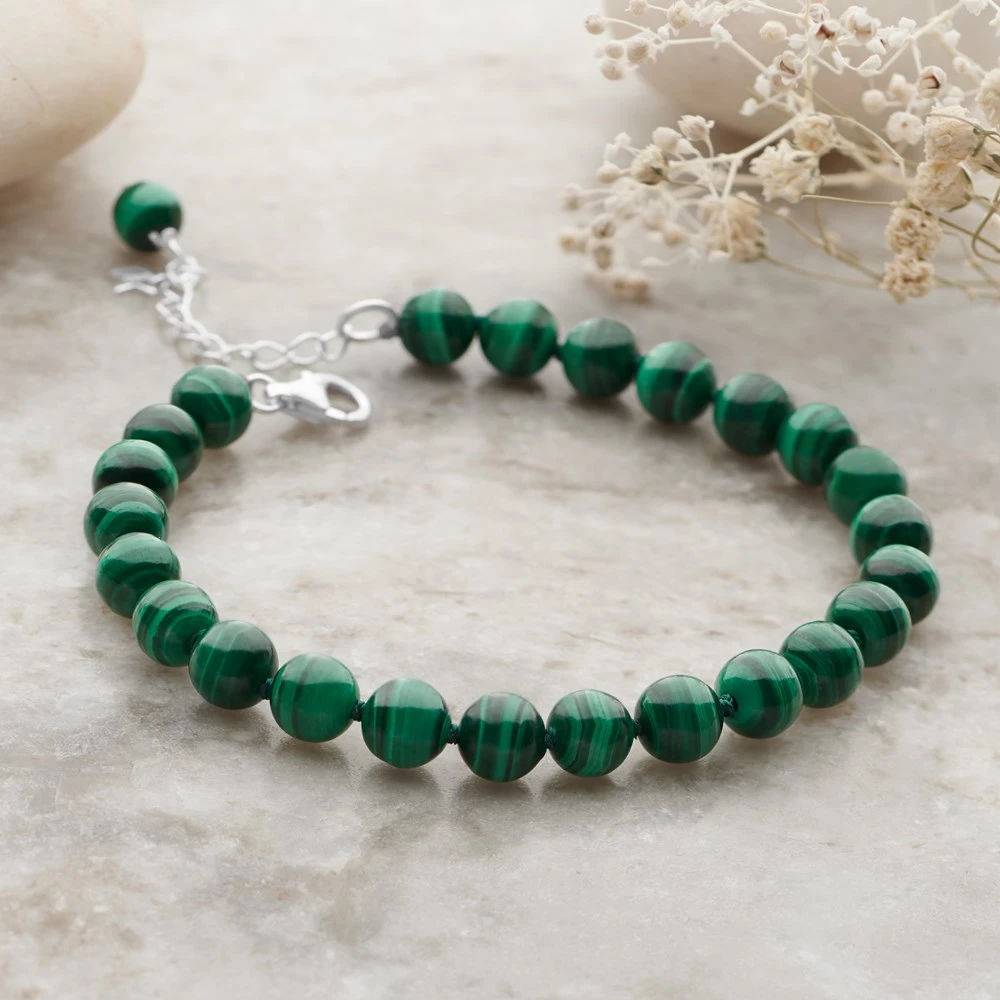 Beaded Malachite Bracelet 2 Beaded Malachite Bracelet - Image 2
