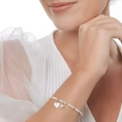 Pearly Charm Bracelet -Silver Store BRC1744 03