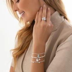 Mirror Charm Bracelet -Silver Store BRC1745 02