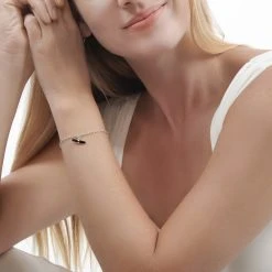 Onyx T-Bar Bracelet -Silver Store BRC1770 02