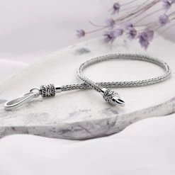 Silver Serpent Bracelet (Tulang Naga Weave) -Silver Store BRC662 01