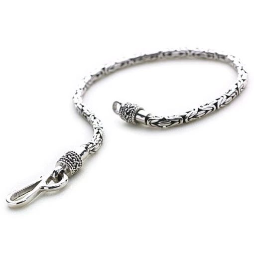 Silver Serpent Bracelet (Borobudur) -Silver Store BRC663