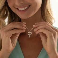 Mother And Daughter Chain -Silver Store CHN1139 02