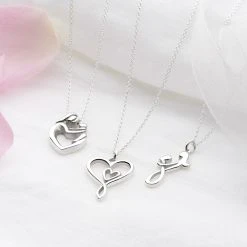 Mother And Daughter Chain -Silver Store CHN1139 03