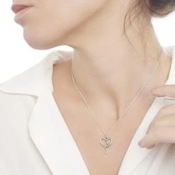 Mother And Daughter Chain -Silver Store CHN1139 04