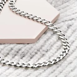 Cannes Chain (45-50cm) -Silver Store CHN1205 01