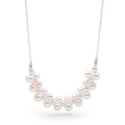 Pearl Cluster Chain -Silver Store CHN1224 03