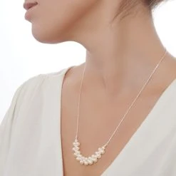 Pearl Cluster Chain -Silver Store CHN1224 04