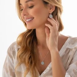 Turquoise Mandala Chain -Silver Store CHN1243 02