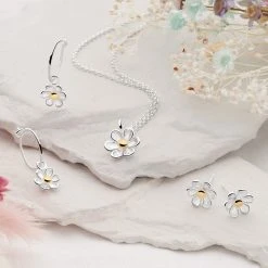 Daisy Bloom Chain -Silver Store CHN1245 04