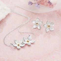 Flora Blossom Chain -Silver Store CHN1259 01