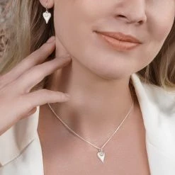 Blossom Heart Chain -Silver Store CHN1299 02