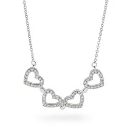 Clover Hearts Chain -Silver Store CHN1308 04
