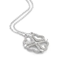 Clover Hearts Chain -Silver Store CHN1308 05