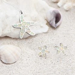 Opal Starfish Chain -Silver Store CHN1325 01