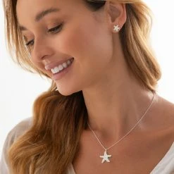 Opal Starfish Chain -Silver Store CHN1325 02