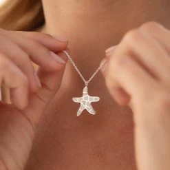 Opal Starfish Chain -Silver Store CHN1325 04