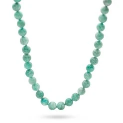 Beaded Amazonite Necklace (41-44cm) 8 Beaded Amazonite Necklace (41-44cm) -Silver Store CHN1329 03