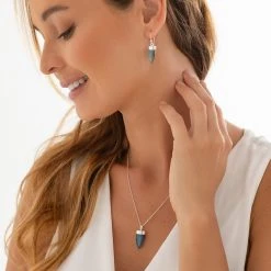 Labradorite Spear Chain -Silver Store CHN1354 02