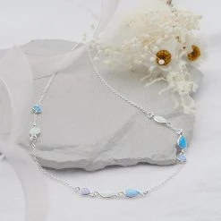 Iced Opal Chain -Silver Store CHN1355 01