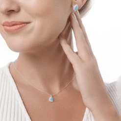 Opal Bindi Chain -Silver Store CHN1357 02